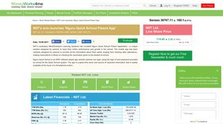 
                            12. NIIT's arm launches 'Nguru Quick School Parent App' - MoneyWorks4me