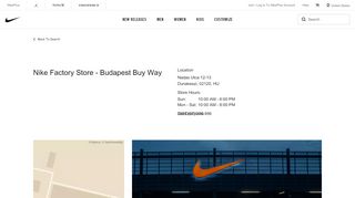 
                            9. Nike Factory Store Budapest Buy Way. Dunakeszi, . Nike.com