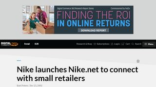 
                            9. Nike launches Nike.net to connect with small retailers