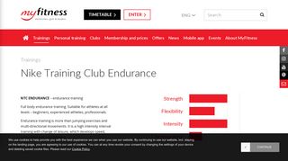 
                            10. Nike Training Club Endurance - MyFitness LV