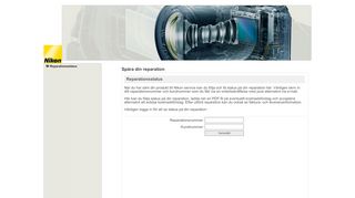 
                            9. Nikon Tracking Login SE - nikonrepair.eu