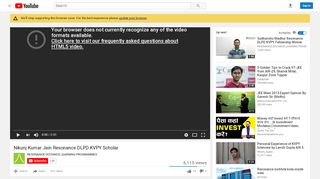 
                            9. Nikunj Kumar Jain Resonance DLPD KVPY Scholar - YouTube