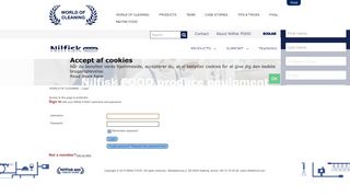 
                            2. Nilfisk Food - Login