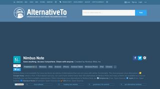 
                            8. Nimbus Note Alternatives for Linux - AlternativeTo.net