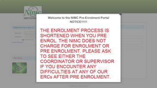 
                            1. NIMC Pre-Enrolment .::