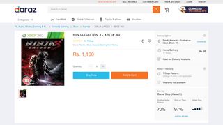 
                            11. NINJA GAIDEN 3 - XBOX 360: Buy Sell Online @ Best Prices in ...