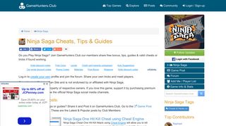 
                            12. Ninja Saga Cheats, Tips & Guides - GameHunters.Club