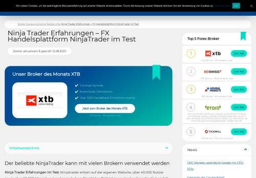 
                            11. Ninja Trader Erfahrungen - Handelsplattform NinjaTrader