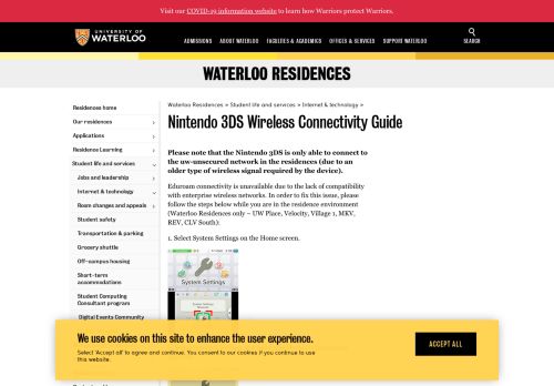 
                            8. Nintendo 3DS Wireless Connectivity Guide | Waterloo Residences ...