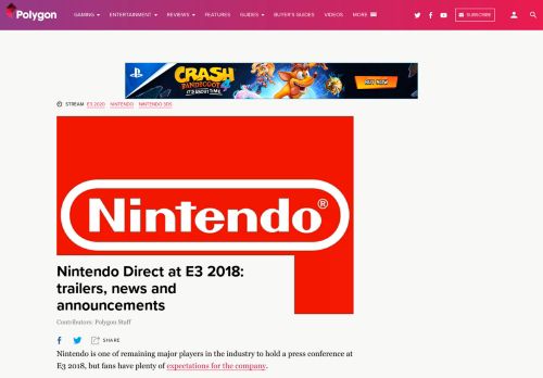 
                            5. Nintendo Direct at E3 2018: trailers, news and announcements ...