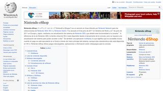 
                            6. Nintendo eShop - Wikipedia, la enciclopedia libre