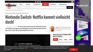 
                            7. Nintendo Switch: Netflix kommt vielleicht doch! - COMPUTER BILD