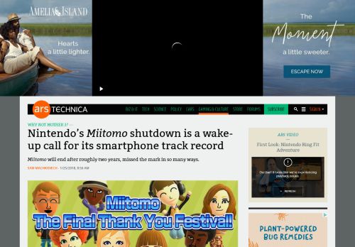 
                            10. Nintendo's Miitomo shutdown is a wake-up call for its smartphone ...