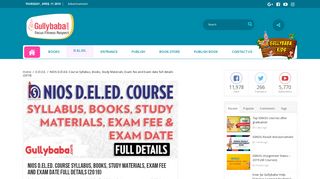 
                            3. NIOS D.El.Ed. Course Syllabus, Books, Study Materials, Exam fee and ...