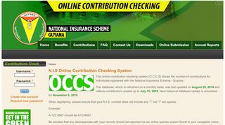 
                            2. N.I.S Online Contribution Checking System | National Insurance Scheme