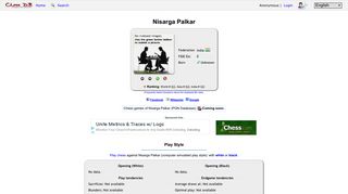 
                            12. Nisarga Palkar chess games and profile - Chess-DB.com