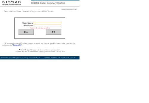 
                            3. NISSAN Global Directory System