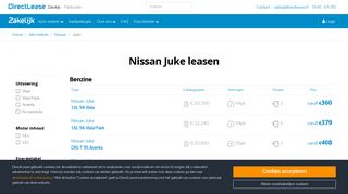 
                            9. Nissan Juke Lease | va. € 357 | Leasen bij DirectLease