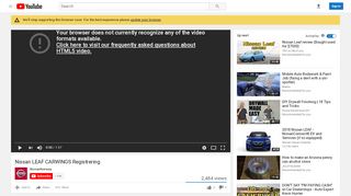 
                            11. Nissan LEAF CARWINGS Registrering - YouTube