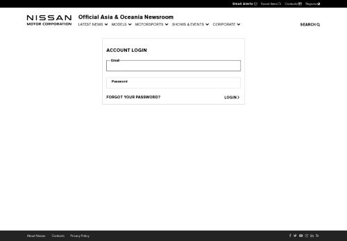 
                            9. Nissan | Login - Nissan Asia & Oceania