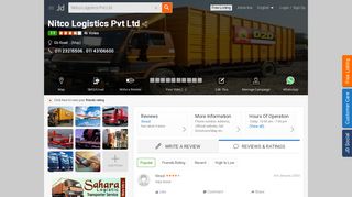 
                            11. Nitco Logistics Pvt Ltd, Gb Road - Nitco Roadways Pvt Ltd ... - Justdial