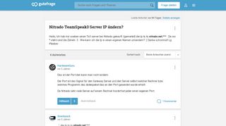 
                            6. Nitrado TeamSpeak3 Server IP ändern? (PC, Schule, Minecraft ...