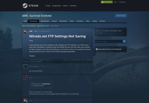 
                            11. Nitrado.net FTP Settings Not Saving :: ARK: Survival Evolved General ...