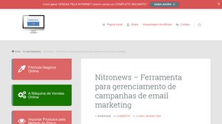 
                            7. Nitronews - Ferramenta para gerenciamento de campanhas ...