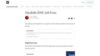 
                            4. Niyukthi 2018 : Job Fests – Government Jobs – Medium