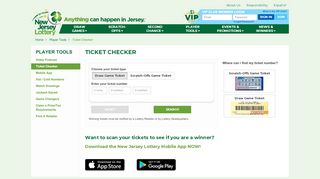 
                            13. NJ Lottery | Ticket Checker