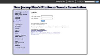 
                            12. NJMPTA login - Paddlepro.com