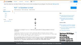 
                            10. NLP : Is Gazetteer a cheat - Stack Overflow