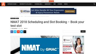 
                            9. NMAT 2018 Scheduling and Slot Booking – Book your test slot ...