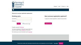 
                            1. NMC International Registration > Login