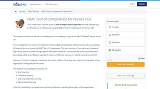 
                            9. NMC Test of Competence CBT - Study PRN