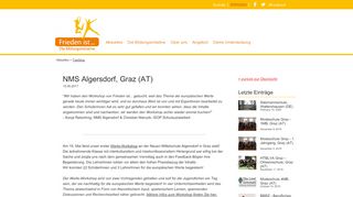 
                            12. NMS Algersdorf, Graz (AT) | frieden-ist