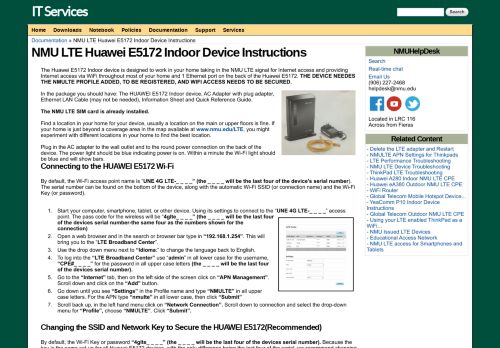 
                            3. NMU LTE Huawei E5172 Indoor Device Instructions | IT Services