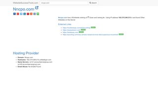 
                            10. Nncpo.com Error Analysis (By Tools) - WebsiteSuccessTools.com