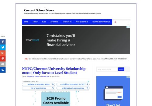 
                            3. NNPC/Chevron University Scholarship 2019/2020 and How to Apply ...