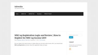 
                            4. NNU ng Registration Login and Review | How to Register for NNU ng ...