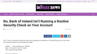 
                            8. No, Bank of Ireland Isn't Running a Routine Security Check