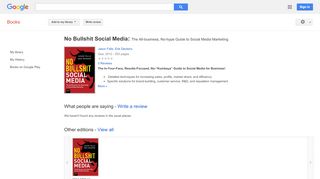 
                            12. No Bullshit Social Media: The All-business, No-hype Guide to Social ...