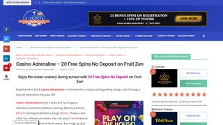 
                            11. No Deposit Bonus Codes on Online Casino Adrenaline