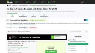 
                            3. No Deposit Bonuses for Online Casino 2019 & Best Free Bonus ...