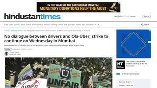 
                            7. No dialogue between drivers and Ola-Uber; strike to continue on ...