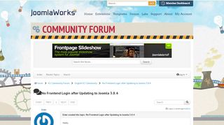 
                            4. No Frontend Login after Updating to Joomla 3.8.4 - Community Forum ...