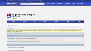 
                            4. No gmail option to log in? - Pokemon GO Message Board for ...