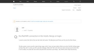 
                            11. No iPad WiFi connection in Ibis hotels. H… - Apple Community