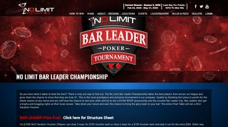 
                            7. No Limit Pub Poker Tour - Bar Leader