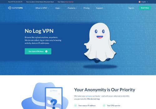 
                            6. No Log VPN | Completely Anonymous VPN | SaferVPN
